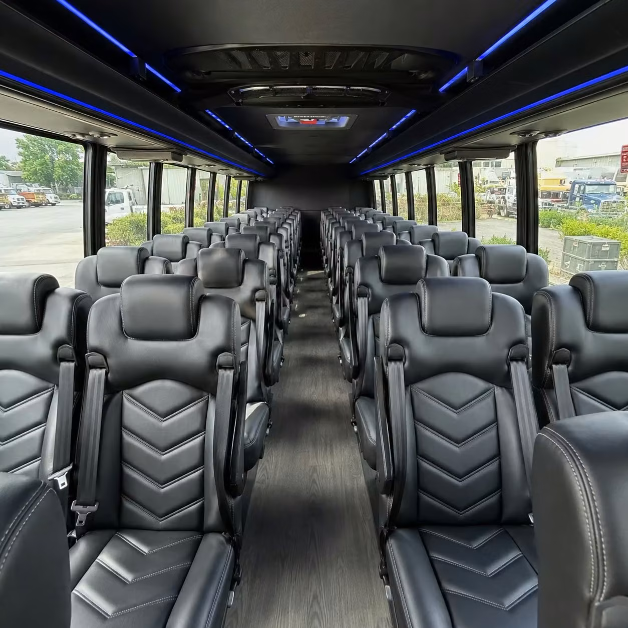 28 passenger minibus inside